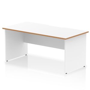 Pulse Scalloped Edge 1600mm Straight Desk Panel End Leg