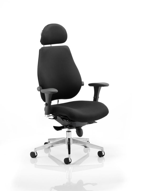 Chiro Plus Ultimate High Back Ergonomic Posture Chair with Arms and Headrest - Image 2