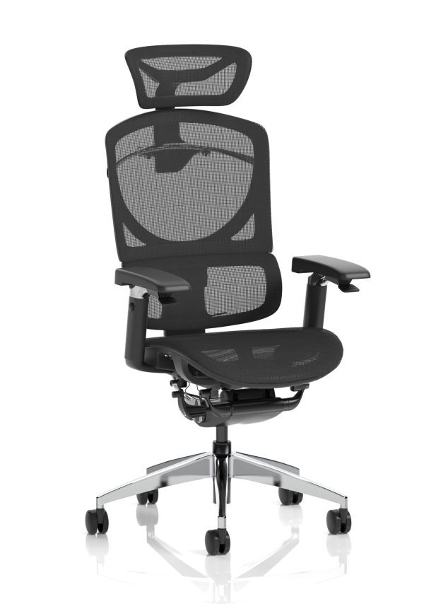 Ergo Click Plus High Back Ergonomic Posture Office Chair with Arms and Headrest - Image 2