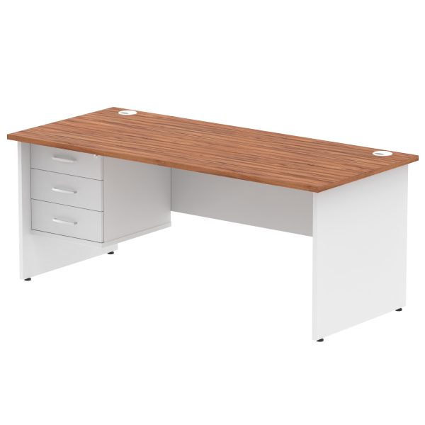 Pulse 1800mm Panel End Straigh Desk With Single Fixed Pedestal - Image 26