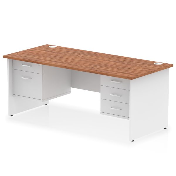 Pulse 1800mm Panel End Straight Desk With Two Fixed Pedestal - Image 31