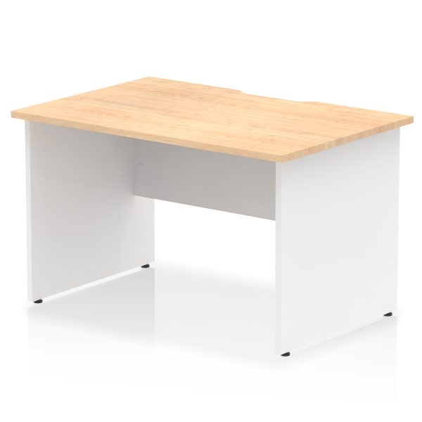 Pulse Scalloped Edge 1200mm Straight Desk Panel End Leg - Image 10