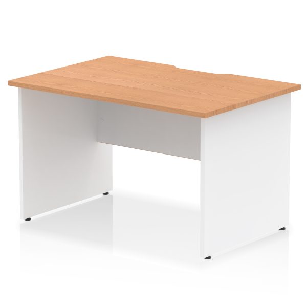 Pulse Scalloped Edge 1200mm Straight Desk Panel End Leg - Image 11