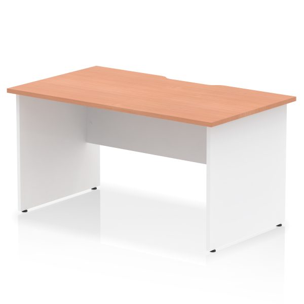 Pulse Scalloped Edge 1400mm Straight Desk Panel End Leg - Image 8