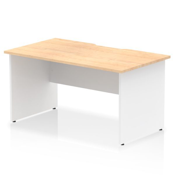 Pulse Scalloped Edge 1400mm Straight Desk Panel End Leg - Image 10