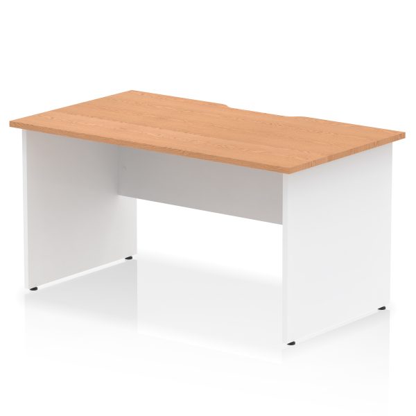 Pulse Scalloped Edge 1400mm Straight Desk Panel End Leg - Image 11