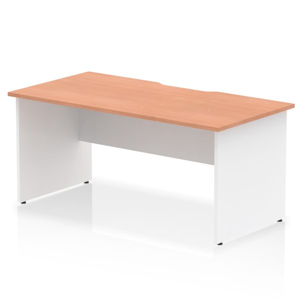 Pulse Scalloped Edge 1600mm Straight Desk Panel End Leg - Image 8