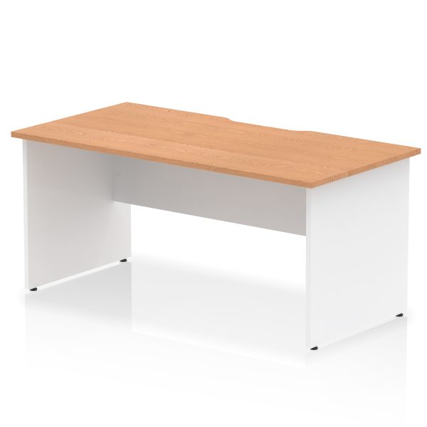 Pulse Scalloped Edge 1600mm Straight Desk Panel End Leg - Image 11