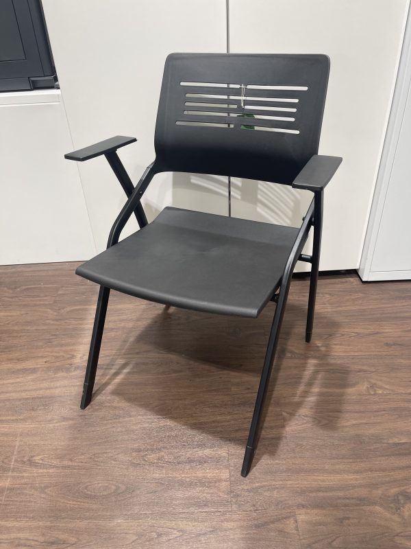 Fast Track - Peony Plastic Folding Chairs - Black - Image 2