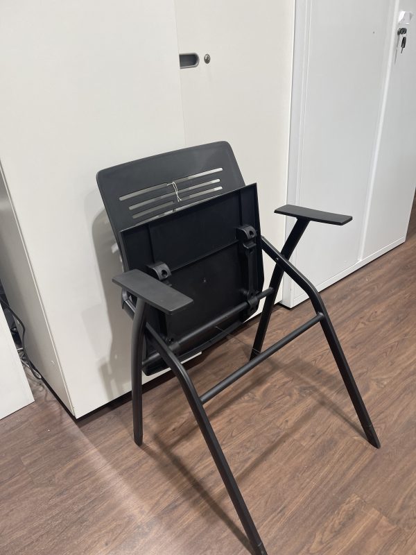 Fast Track - Peony Plastic Folding Chairs - Black - Image 4